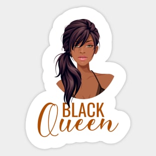 Black Queen, Black Woman, African American Woman Sticker